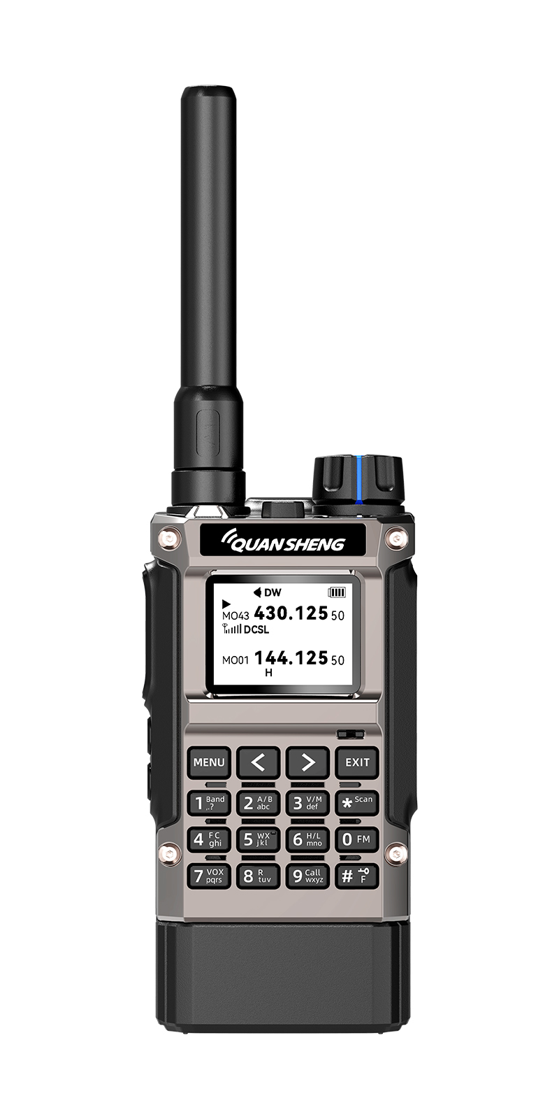 QUANSHENG handheld radio, front view
