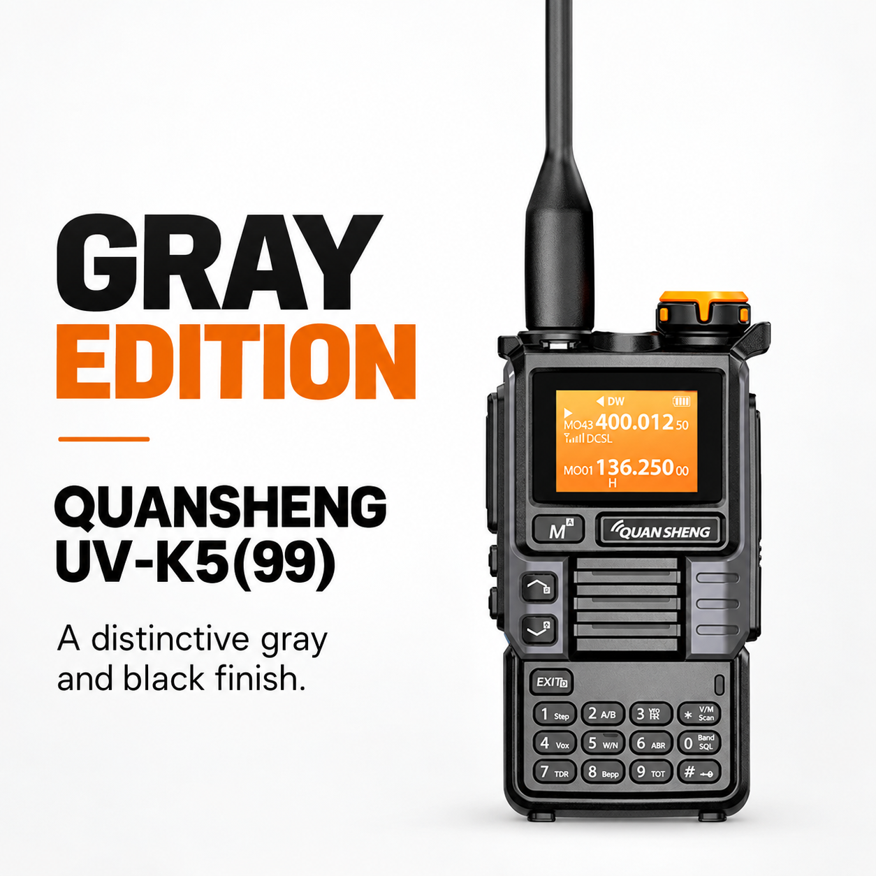 QUANSHENG UV-K5(99) Gray Edition design