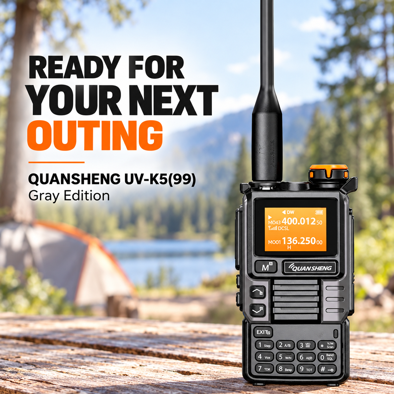 UV-K5(99) Gray Edition outdoor radio activities