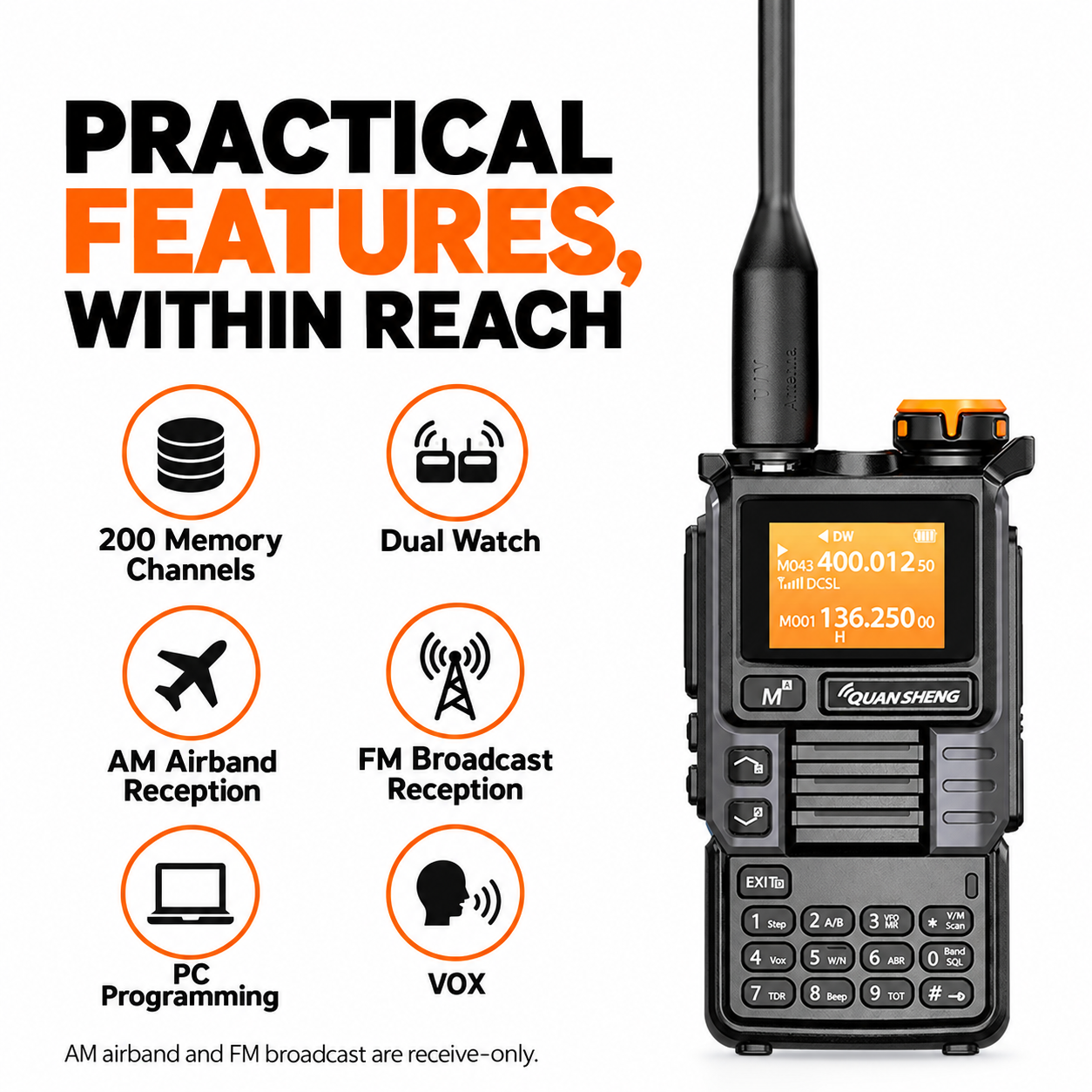 UV-K5(99) Gray Edition practical feature overview