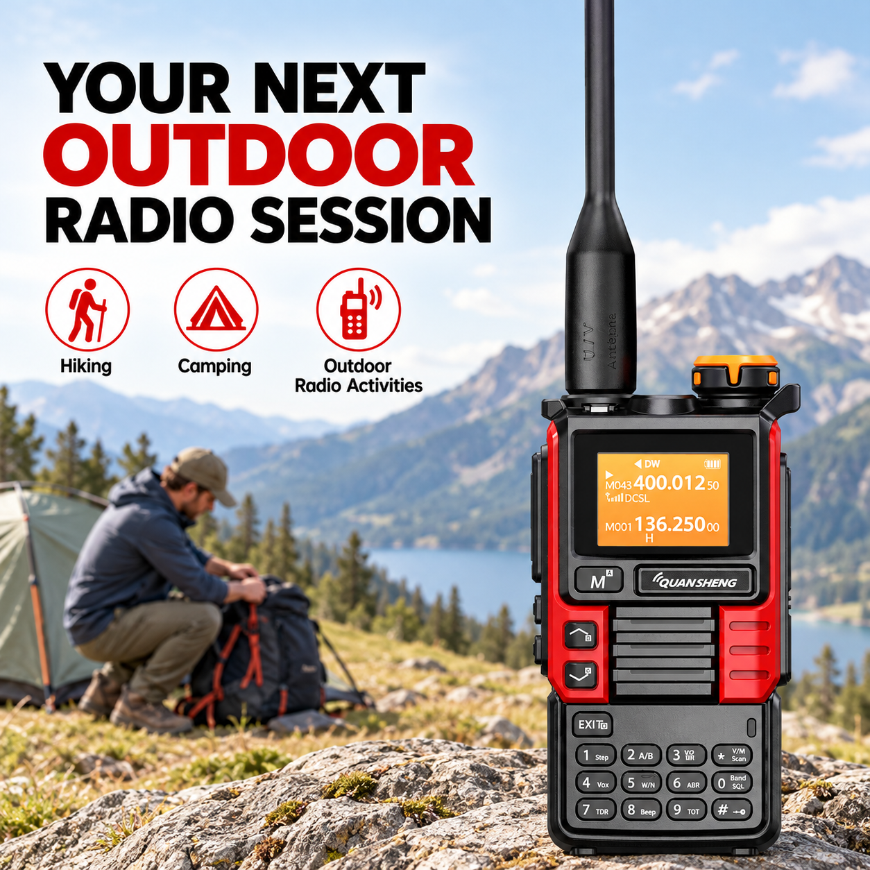 UV-K5(99) Red Edition for outdoor radio activities