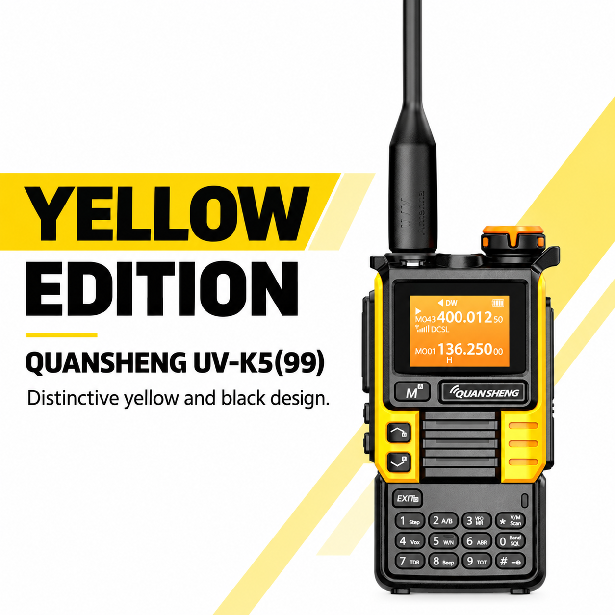 QUANSHENG UV-K5(99) Yellow Edition design