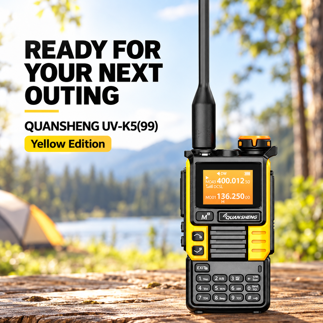 UV-K5(99) Yellow Edition outdoor radio activities