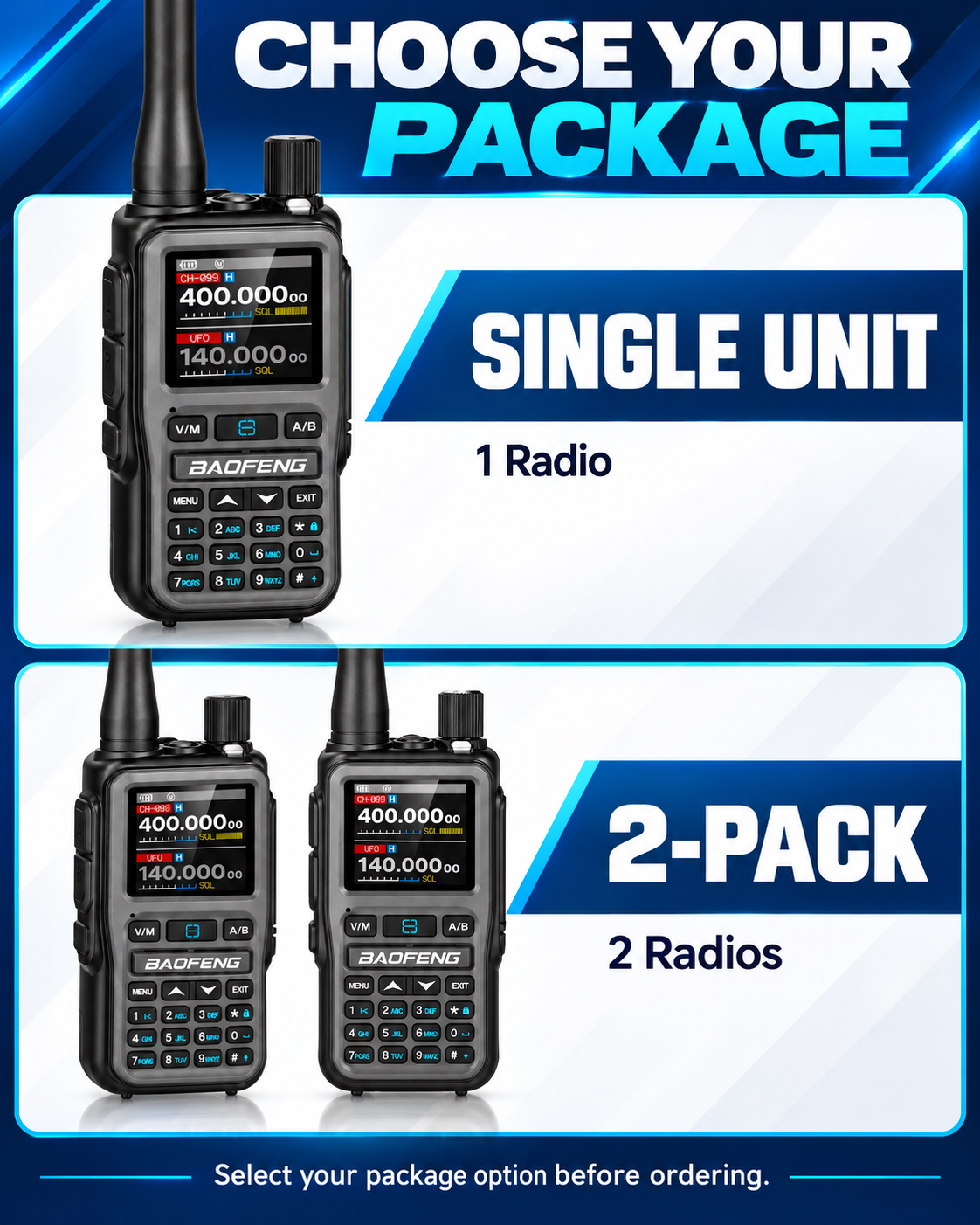 BAOFENG BF-5RMINI single-unit and two-pack selection