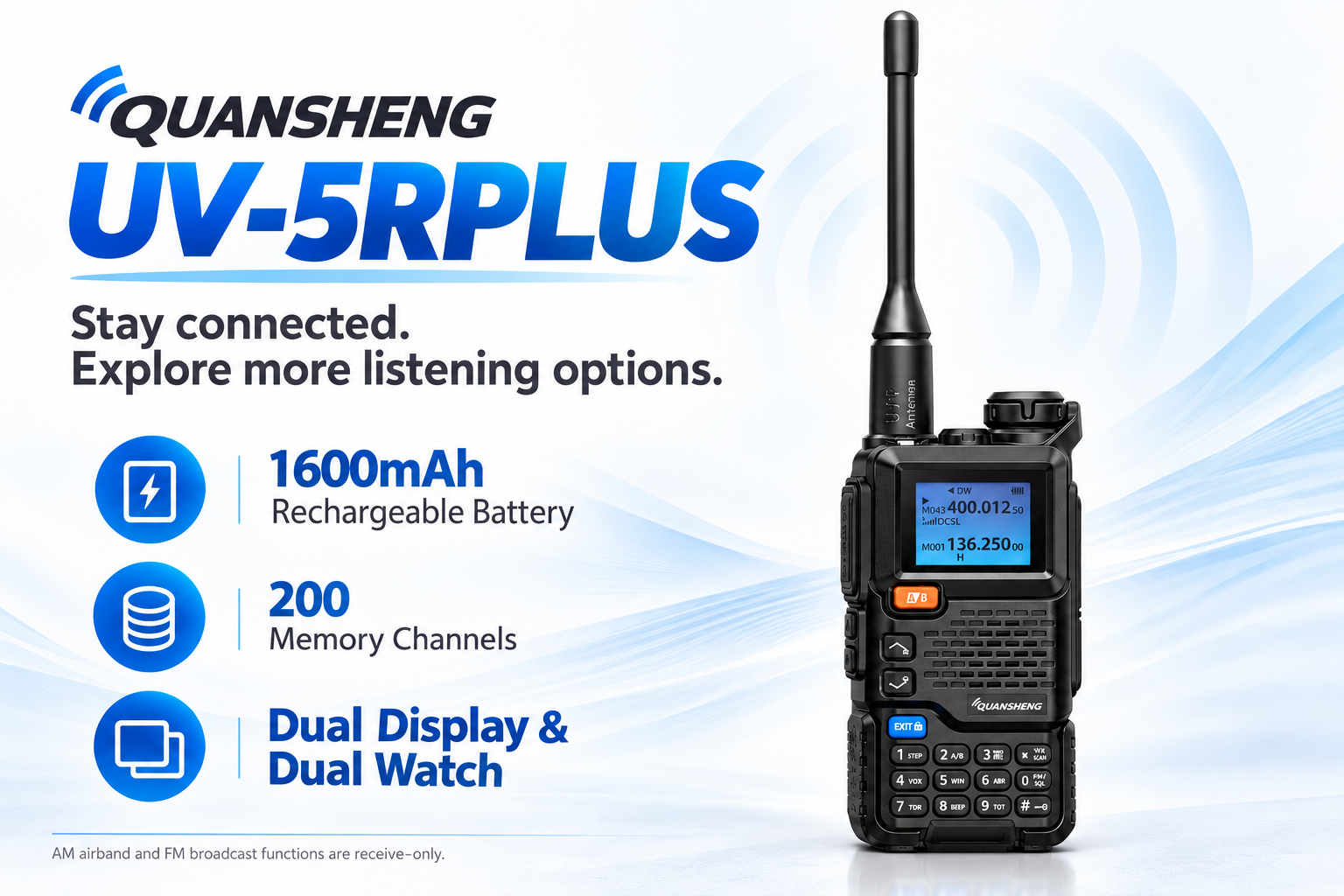 QUANSHENG UV-5RPLUS handheld radio overview