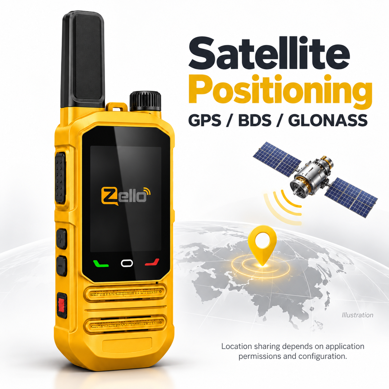 SHJ 360 GPS, BDS and GLONASS positioning support