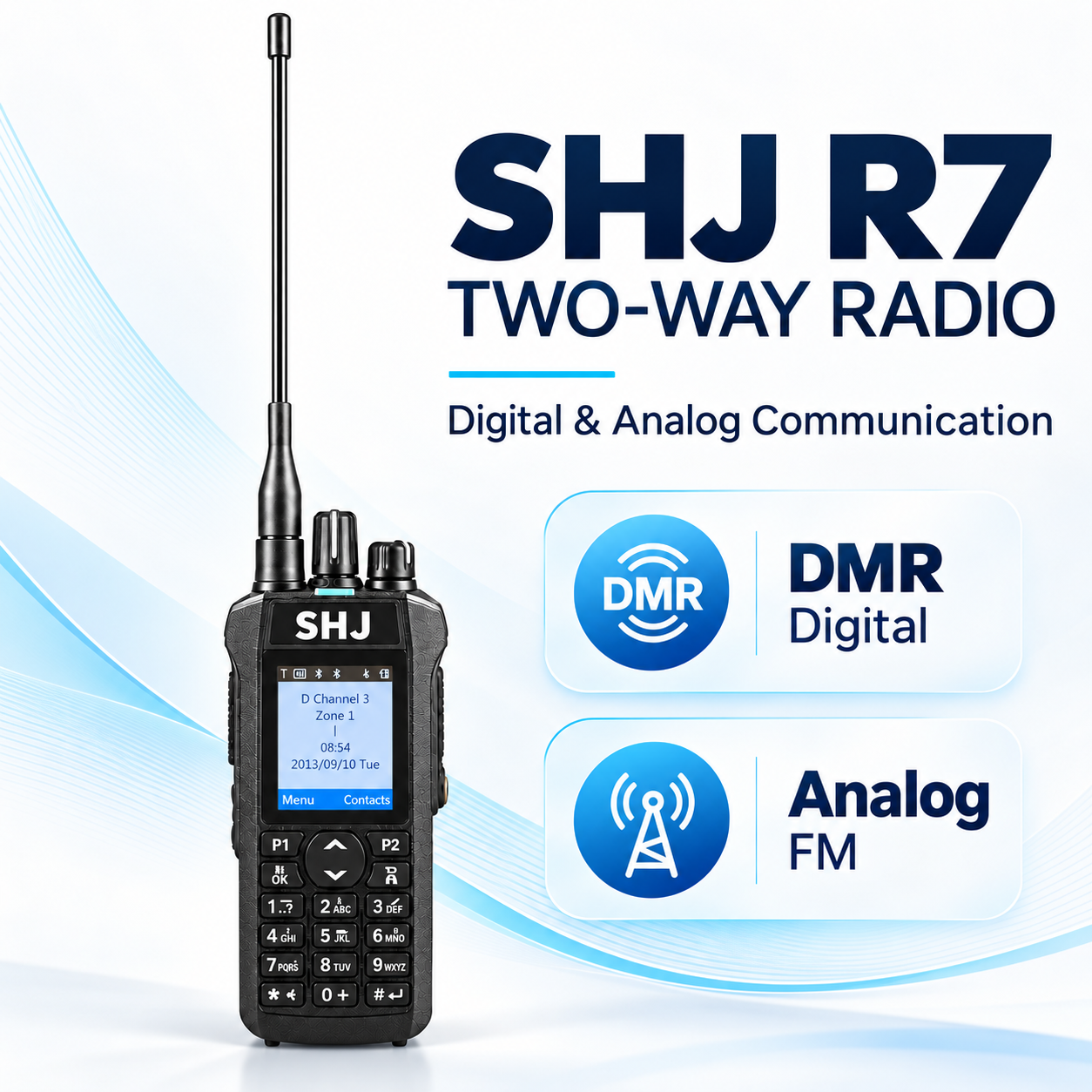 SHJ R7 DMR digital and analog FM communication