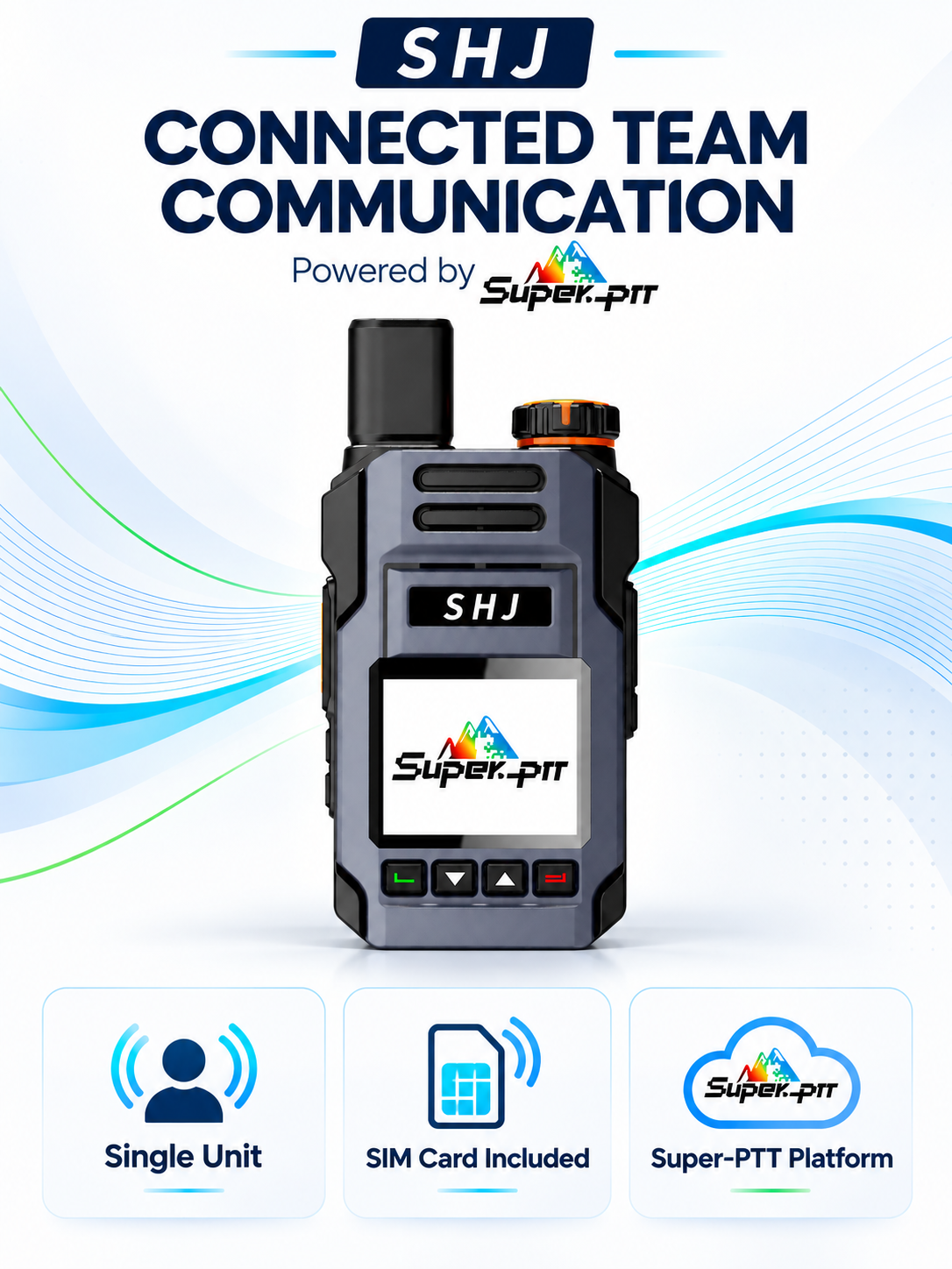 SHJ Q7 product overview with SIM card included