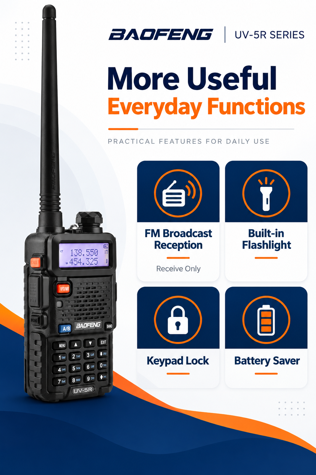 BAOFENG UV-5R Useful Everyday Functions