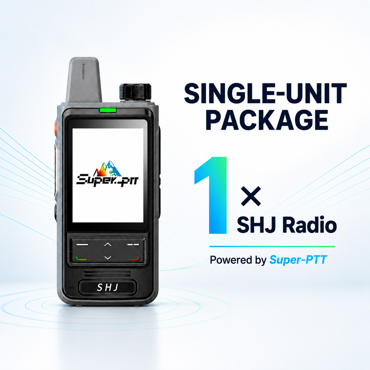 SHJ single-unit package with one radio