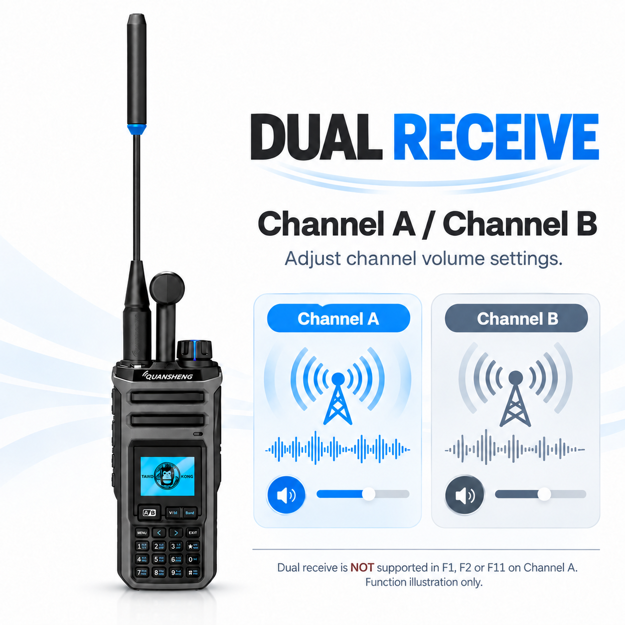 QUANSHENG TK-11(5) dual receive with band restrictions